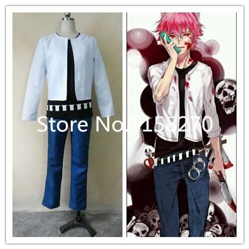 Free Shipping Yuno Gasai transform Mens Cosplay Costume from Future Diary Coat,shirt,pants,belt