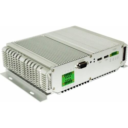 Fanless Intel Nuc Industrial Mini PC Linux Intel Core I5 3317U 2 RJ45 LAN 6 COM Port Slim Computer