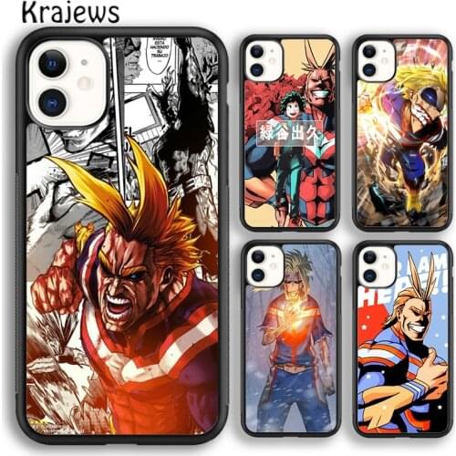 Krajews My Hero Academia All Might Phone Case Cover For iPhone 5s 6s 7 8 plus X XS XR 11 12 pro max Samsung Galaxy S7 S8 S9 S10