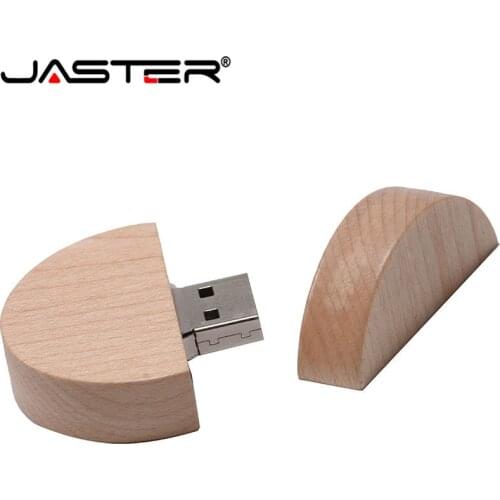 JASTER Maple USB2.0 Flash Disk Circular Pen Drive Memory Stick 4GB 8GB 16GB 32GB 64GB 128GB U Disk Gift Free Custom Logo
