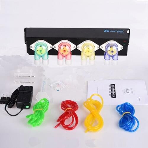 F4 Pro Aquarium Dosing Pump Remote Control Intelligent Titration Pump Peristaltic Pump Seawater Fish Tank Titration System