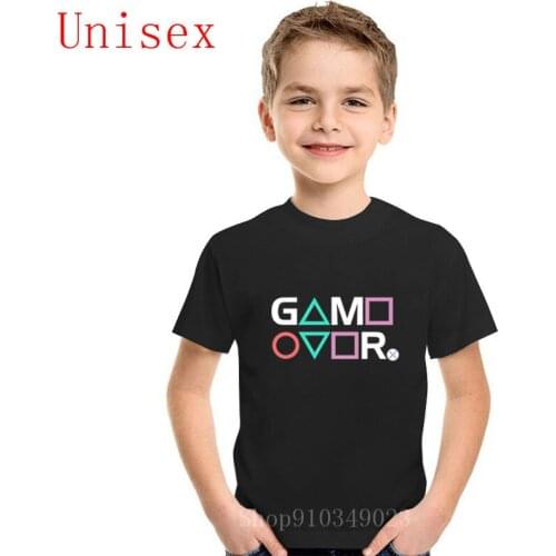 Playstation Controller symbols game over kid clothes girls tops teenage girls clothing kids tshirts boys shorts summer clothes
