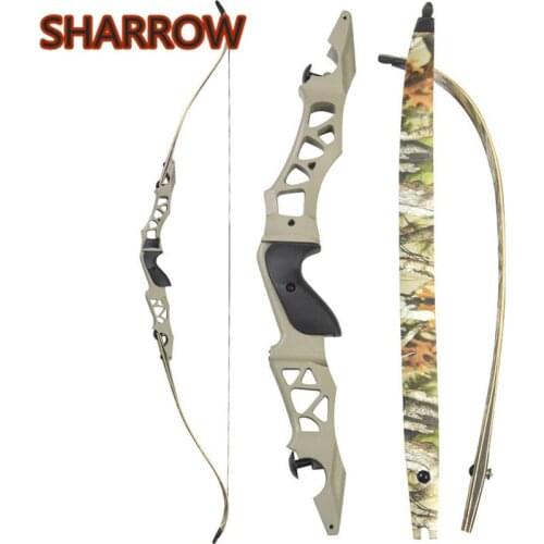64" Archery Recurve Bow 30-60lb Takedown Hunting Recurve Bows Adult Right Hand Target Practice Outdoor Shooting Competition Game