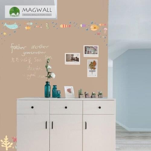 Magnetic magnetic double-layer warm color writing board 0.9*1.8m home decorative drawing erasable soft chalkboard
