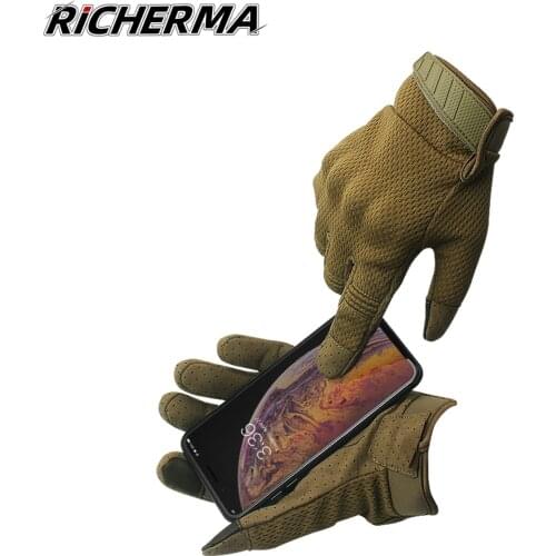 Touch Screen Motorcycle Gloves Men Full Finger Motorbike Gloves Tactical Military Moto Biker Racing Riding Cycling