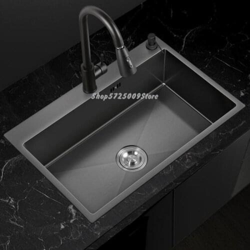 Nano Sink Single Sink Kitchen Household 304 Stainless Steel Sink Sink Manual Taichung Undercounter Basin
