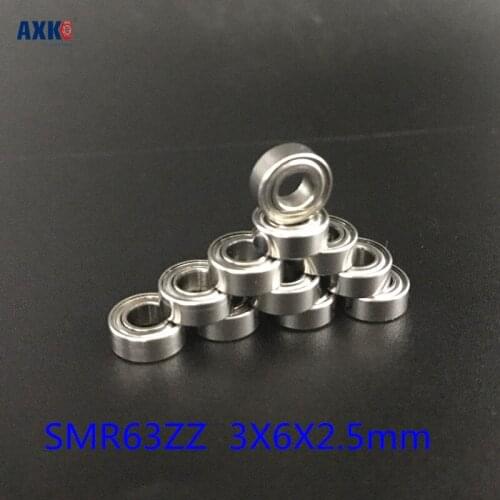 2019 New Hot Sale Rodamientos Ball Bearing Free Shipping 4pcs 3x6x2.5 Metal Shields Bearings Abec-7 Smr63 Zz