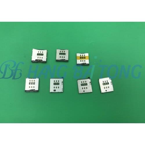 5pcs/lot Brand New For iPhone 6 6S 6plus 6SP 7 7P 8 8P plus 5 5s 5c 4 4s SIM Card reader Tray Slot Holder socket connector