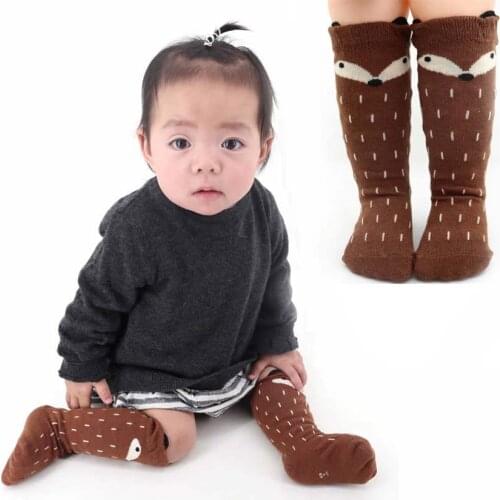 Newest Active Baby Girls Breathable Socks Knee High with Bows Cute Baby Long Tube Kids Cotton Warmers 0-6 Years