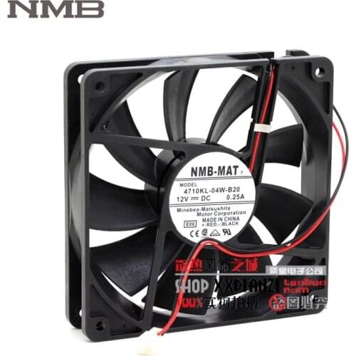 Original For NMB 4710KL-04W-B20 12025 12CM 0.25A professional chassis cooling fan