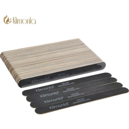 5/10/20 Pcs Nail Files Black Wooden Nail File DIY Fingernail Professional Nail Polish Manicure Care Buffers Tools 100/180