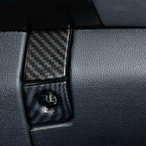 QHCP Car Storage Box Button Glove Box Switch Button Cover Trim Decoration Frame Fit For Lexus UX260H 200 2019 Interior Accessory