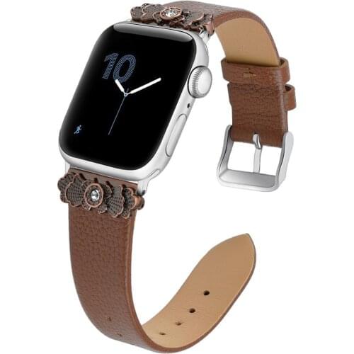Correa for apple watch iwatch 5 4 38mm 42mm band strap leather bandje cinturino for i watch bands 40 mm straps pulseira bracelet