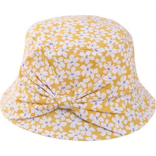 Baby Hat Floral Wide Brim Cotton Sun Protection Hat for Kids Protection Caps Sun Hat