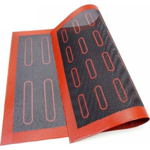 Silicone Double Sided Printing Baking Stick Pastry Oven Cake Baking Perforated Sheet Liner Pastry Mat 40*30cm