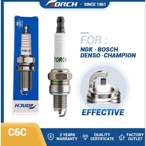 Automobile Motorcycle High Quality Ignition Spark Plug Torch C6C Alternative Autolite 2735 Autolite 2716 Champion P8Y 1PCS New