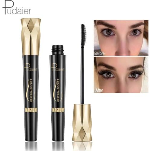 Pudaier 4d Silk Fiber Eyelash Mascara Waterproof Curling Eyelashes Thick Lengthening Lash Extension Mascara Eyes Makeup Rimel