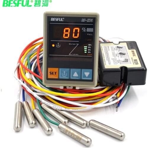 Intelligent digital display water level controller liquid level switch Fully automatic 220V water tank water display Bihe BF-KT4