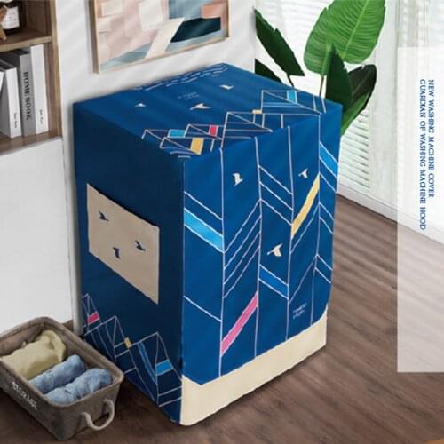 Thick Silver Coating Waterproof Case for Washing Machine Oxford Cloth Sunscreen Dustproof Washer Protective Cover