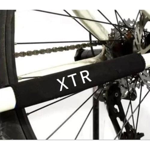 1pc Bicycle Frame Protection Ultralight MTB Bike Frame Protector Chain Rear Fork Guard Cover Black Cycling Chain Cover 220MM