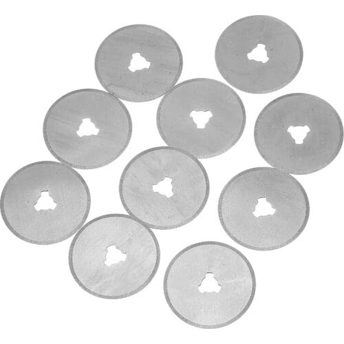10PCS 28mm Rotary Leather Cutter Steel Rotary Blades Paper Cutter Knitting Blade Circular Cutting Patchwork Fabric Leather Craft