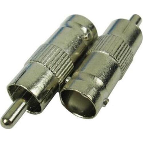 10pcs Q9 BNC Female switch AV RCA male Adapter connector NEW nickel