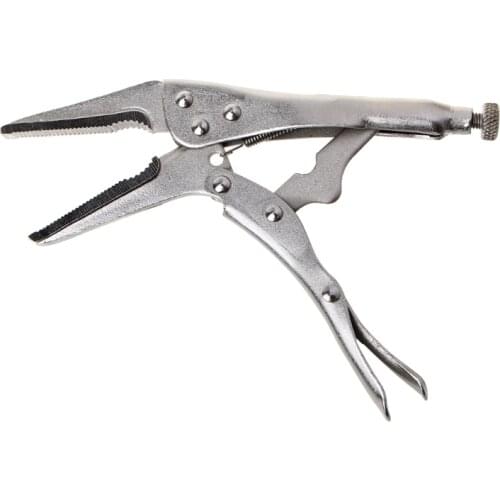 203F 7Inch Locking Pliers Long Nose Straight Jaw Lock Vise Grip Clamp Hand Tool 165mm