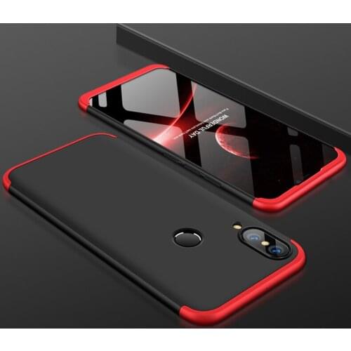 360 Full Body Protection Hard Slim Case Coated Non Slip Matte cover+glass film for huawei P20 lite/nova 3E