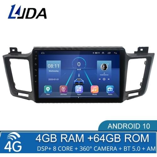 4G+64G DSP Android 10 Car Multimedia Player For Toyota RAV4 4 XA40 5 XA50 2012 - 2018 2 Din Radio GPS Navigation Stereo NO DVD