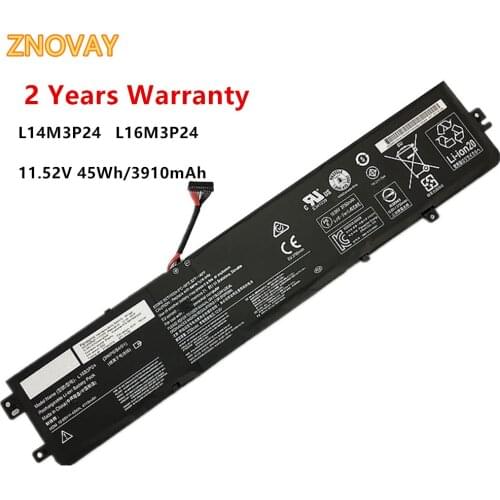 11.52V 45WH L14M3P24 Laptop Battery Fit for Lenovo Ideapad Xiaoxin 700 R720 Y700-14ISK Y520-15IKB Y720-14ISK L14S3P24 L16M3P24