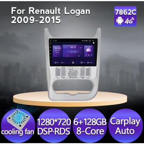 4G Android 9 inch Car Radio Multimedia Video Player For Renault Logan 1 Sandero 2009 2010 2011 2012 2013 2014 2015 Navigation