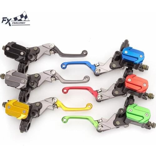 Dirt Bike Motorcycle Master Cylinder Reservoir Brake Clutch Lever 7/8 " For Kawasaki KLX450R KFX450R 2008 - 2009 Hydraulic Brake