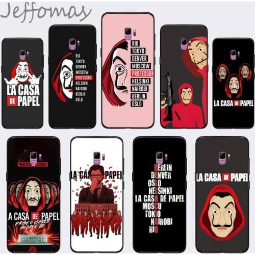 The paper house money heist Painted Phone Case For Samsung S6 S7 edge S8 S9 S10 e plus A10 A50 A70 note8 J7 2017
