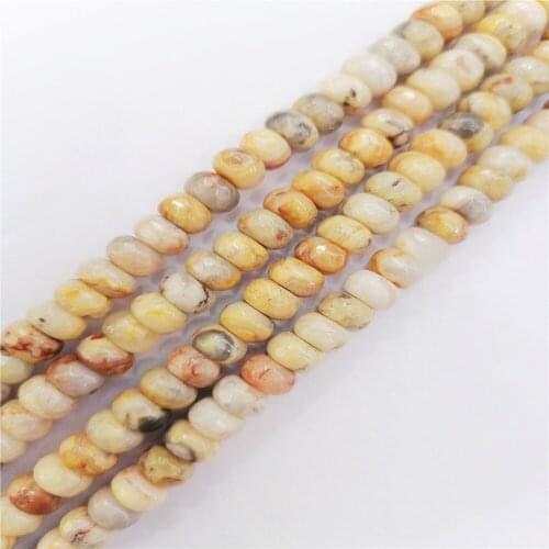 1 Strand 5x8mm Brown And Gray Crazy Lace Agate Facet Wheel Loose Beads DIY Fashion Jeawelry Making Accessories Unisex 15.5"