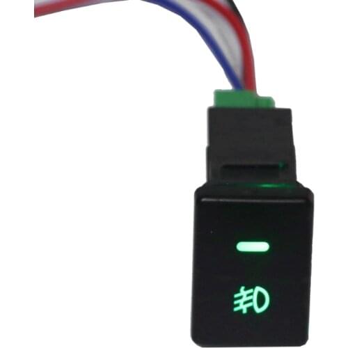 DC12V Front Fog light Push Switch 4 Wire Button for toyota Camry Corolla