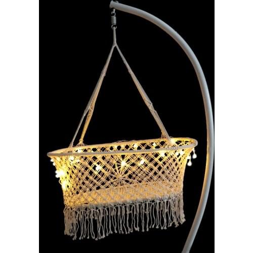 Baby Hammock Cradle Newborn Basket Swing-Bed Hanging White 0-6 Months Woven