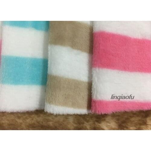 Double-sided flannel printed fabric, high-end clothing blanket plush fabric