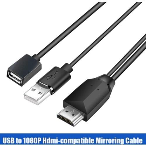 HDTV TV Digital AV Adapter USB to 1080P Hdmi-compatible Mirroring Cable for Apple Android Type C Phone to HDTV Converter Adapter