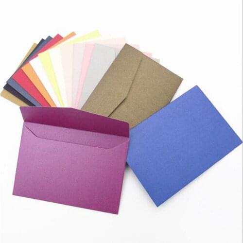 Colorful High Grade Paper Bag Envelope Kraft Paper 6 Inch Card Envelope Invitation bags Wholesale