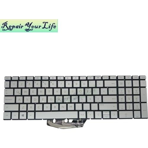 LA laptop keyboard for HP 15-DA 15-CX 15-CS 15-DK 15-DF 15-CR 15t-da0000 Latin white backlit replacement SG-93410-X9A