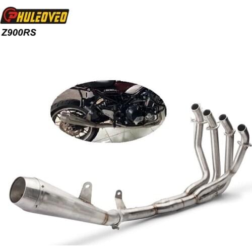 Modified Z900RS 2017-2020 Motorcycle Exhaust Muffler Header Tube Link Pipe with Muffler Exhaust Escape Front Pipe for Z900RS