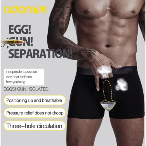 Hot Sale ADANNU Gun Separate Men Underwear Boxer Cotton Male Pants Cueca Tanga Mens Underpants Breathable Men Boxer Shorts