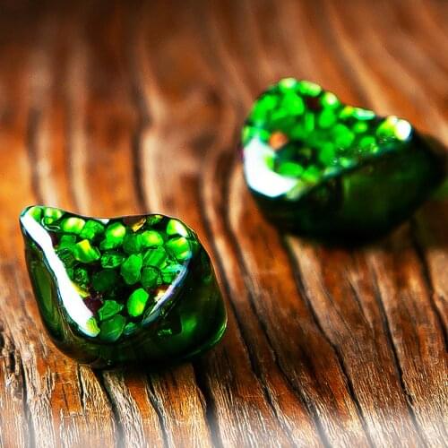 FENGRU GREEN MAMBA 1DD+3BA In Ear Hybrid Driver Earphone Custom HiFi Music Monitor Audiophile Musician Earphones Earbuds