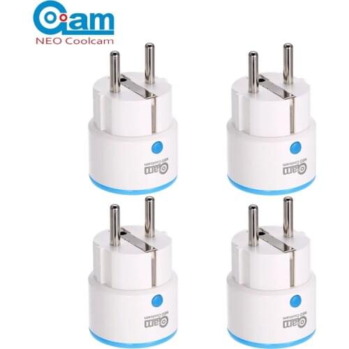 NEO Coolcam 4PCS/Lot ZWAVE PLUS EU Smart Home Power Plug Socket Home Automation Alarm System Home Z Wave 868.4MHz EU Frequency