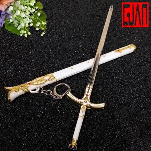 Night Of Fate Fate Fate Stone Sword Saba Vows Sword Sword Alloy Model 22cm Mini Die Casting Toy Decoration Collectable