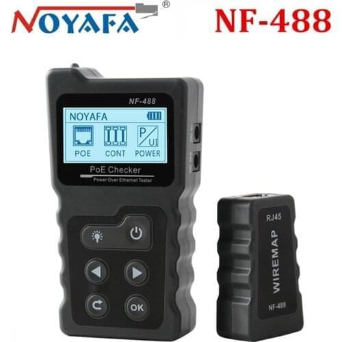 Noyafa NF-488 Poe Checker RJ45 Test Power Current Tester CAT5 CAT6 Cable tester NF488