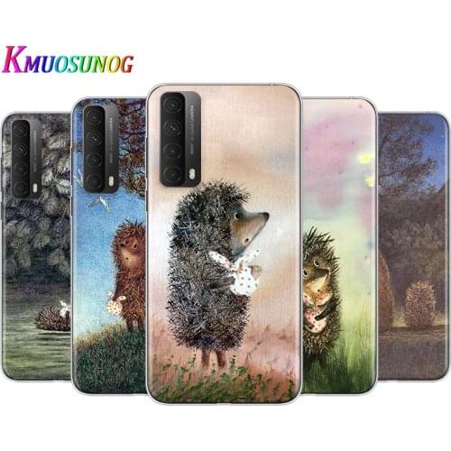 Transparent Cover Hedgehog in the Fog For Huaeri Y9S Y9A Y9 Y8P Y8S Y7 Y7A Y7P Y6P Y6S Y6 Y5P Y5 Pro Phone Case