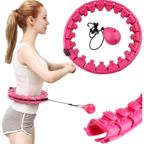 24 Parts Adjustable Not Drop Sport Hoop Smart Hoola Ring Weight Loss Simulators Hola Fitness Exercise Equipment For Home Trainer