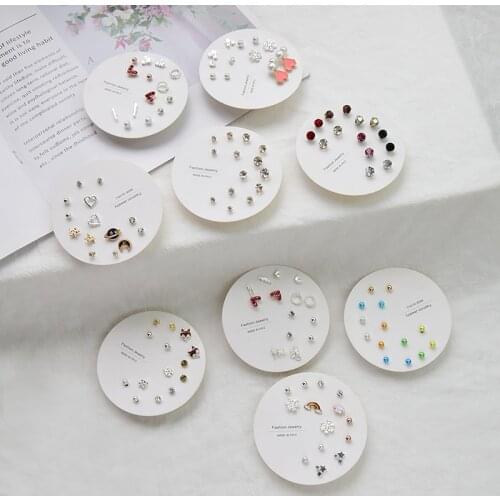 Earring Set Stud Earrings Small Earrings Mixed Pearl Geometric Korean Fashion Jewelry 2021 kolczyki damskie