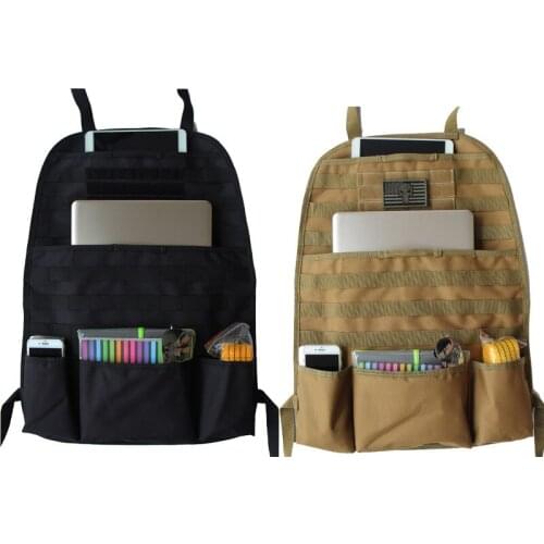 Car Back Bag Storage Hanging Supplies Seat Military MOLLE Wall Carrier DIY Equipped Tactical Seat Collection Pocket Patch Decor